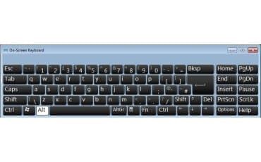 cara memunculkan keyboard di layar laptop