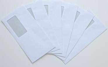 cara print amplop