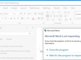 cara mengatasi word not responding