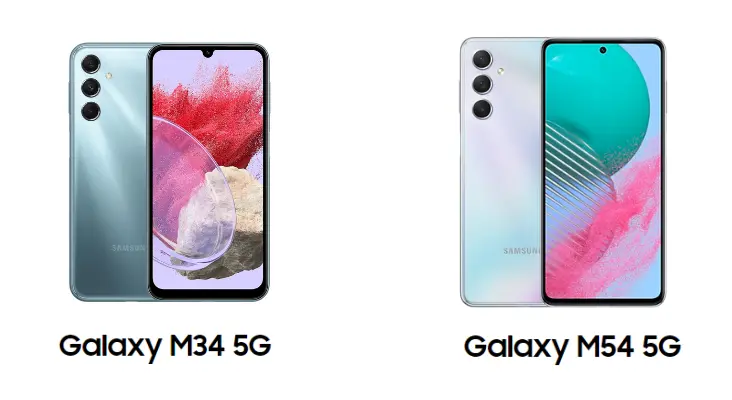perbedaan samsung m34 dan m54